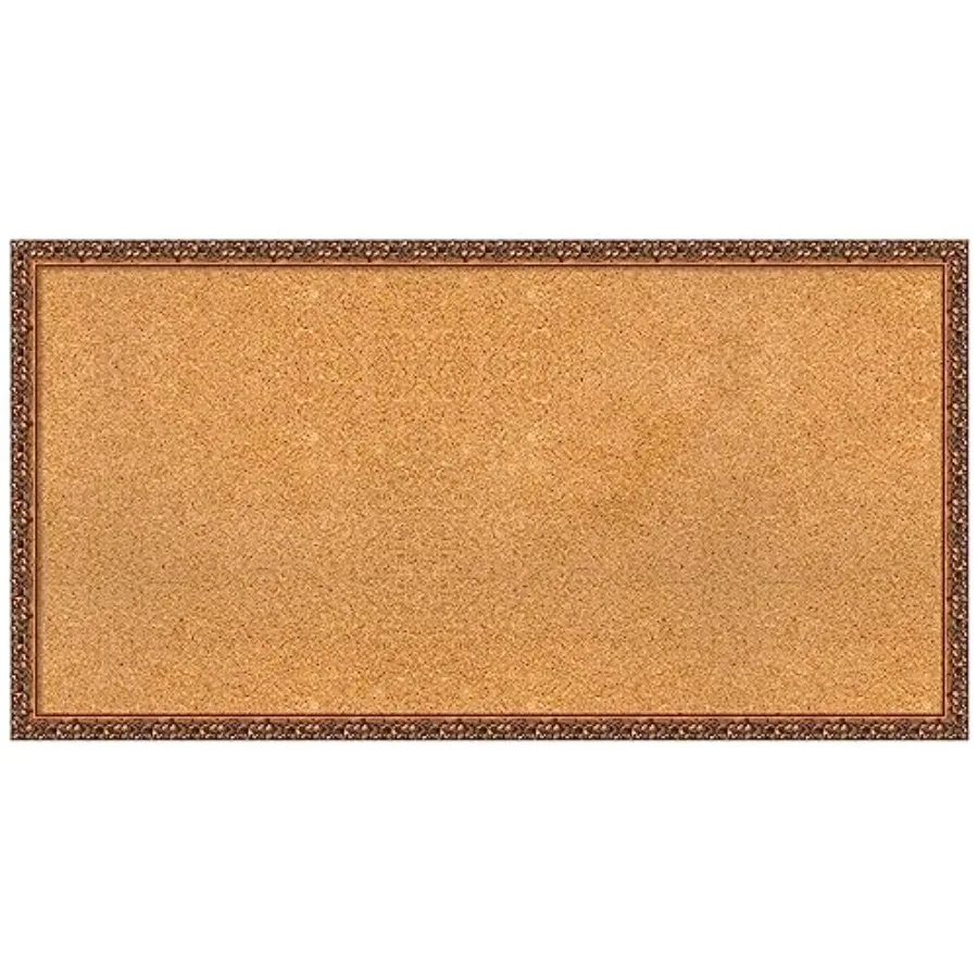 

Natural Cork Board for Wall 22x42 Vision Board with Bronze Frame Large Corkboard Office Decor for Home Organization Traditional