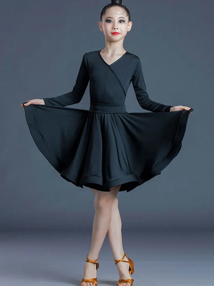 Professionelles lateinamerikanisches Tanzkleid für Mädchen, Kinder, Ballsaal, Salsa, Tanzkleidung, Wettbewerbe für Kinder, lateinamerikanische Bühnenkleidung