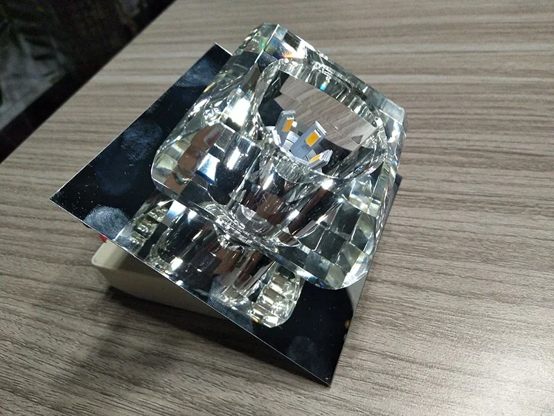 現代のクリスタル天井ランプバルコニー用装飾-led-照明器具リビングルームの天井照明浴室-led