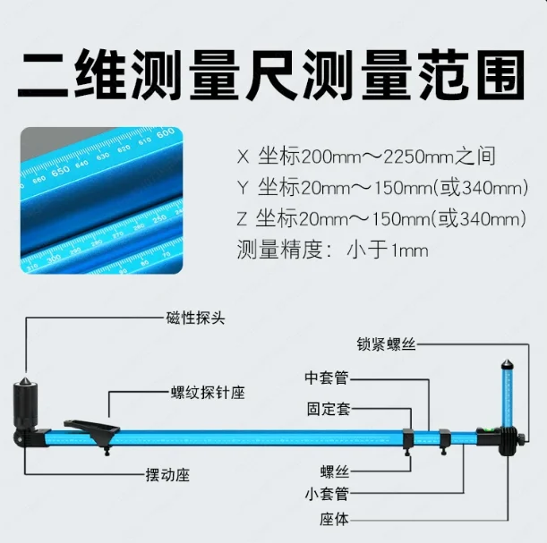 Sheet Metal Repair 2D Measuring Ruler – Gauge Inspection Tool for Frame Alignment & Body Calibration