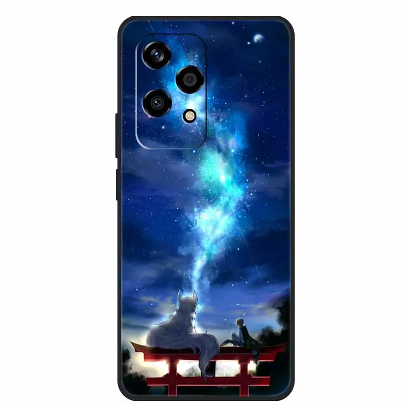 Cool Silicone Cover for Honor 200 Lite Case Printed Fashion Soft Back Cover for Huawei Honor 200lite Case Protective Wolf Shells