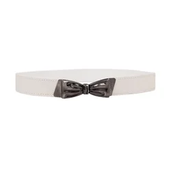 Ceintures en cuir PU élastique pour femmes | Vintage, boucle à nœud papillon, ceinture, cummerbund mince, slim, accessoires