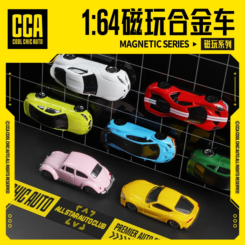 CCA 1:64  Magnetic attraction function hanging model classic car static car model alloy die-casting car model collection toy