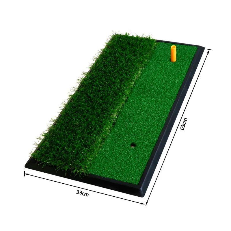 

Golf Double Grass Percussion Mat Indoor and Outdoor Swing Short Grass Training Golf Practice Mat