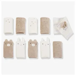Baby Crib Fence Protective Cover Baby Crib Bumper 10 PS Animal Bed Surround Soft Bag Anti-collision Barrier Cloth Split