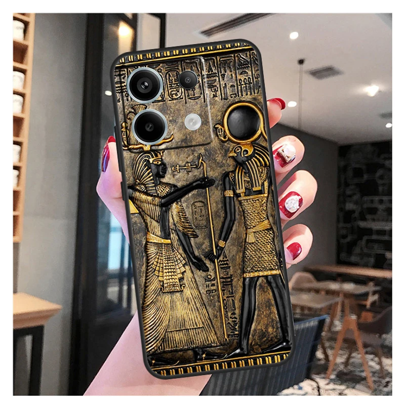 Sacred Eye of Horus Egypt Fresco Case For Xiaomi Redmi Note 13 12 10 9 8 11 Pro 12S 11S 10S 9S Remdi 13C 9C 10C 12C Cover