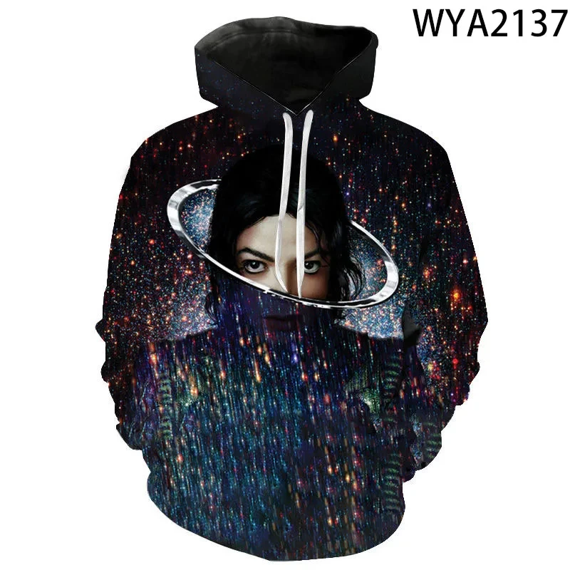 Nowe bluzy moda Michael Jackson 3D drukowane mężczyźni kobiety dzieci bluzy swetry z długim rękawem chłopiec dziewczyna dzieci Casual topy