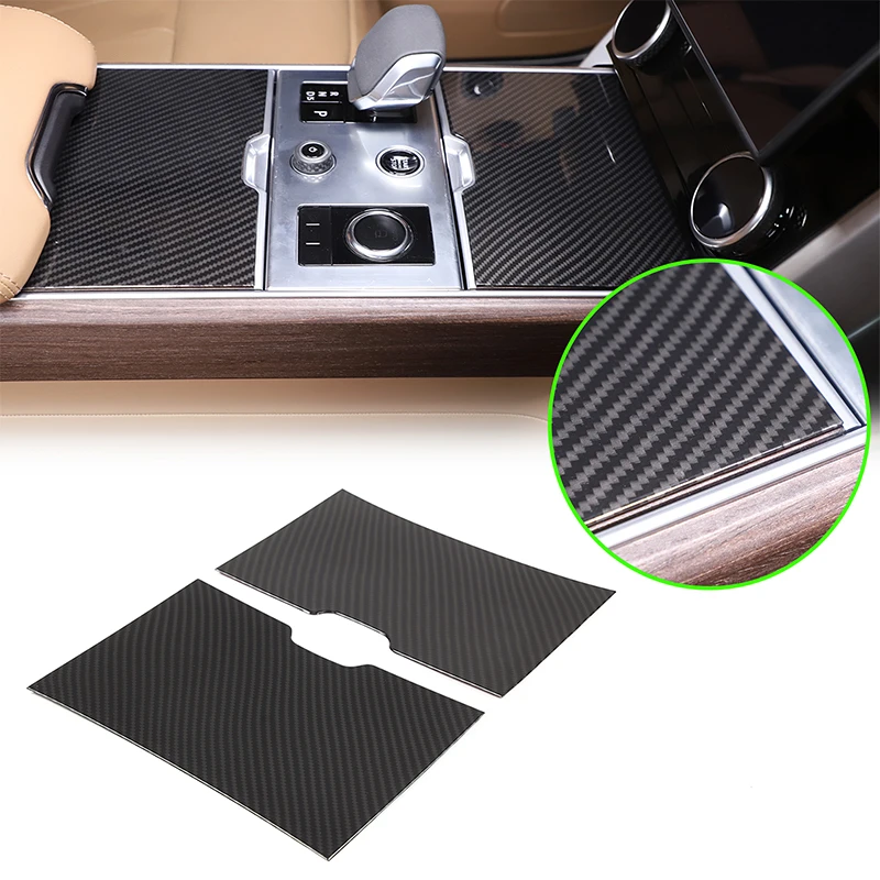For Land Rover Range Rover Executive 2023-2025 Automotive Center Control Teacup Decorative Panel ABS Carbon Fiber Car Accessorie