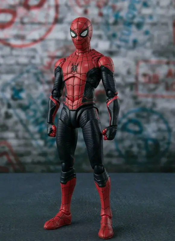 SHF Spider-Man: homecoming figures Avengers แบบเคลื่อนย้ายได้มาร์เวลปีเตอร์ปาร์กเกอร์ตุ๊กตาขยับแขนขาได้พีวีซีของเล่นของขวัญสำหรับเด็ก