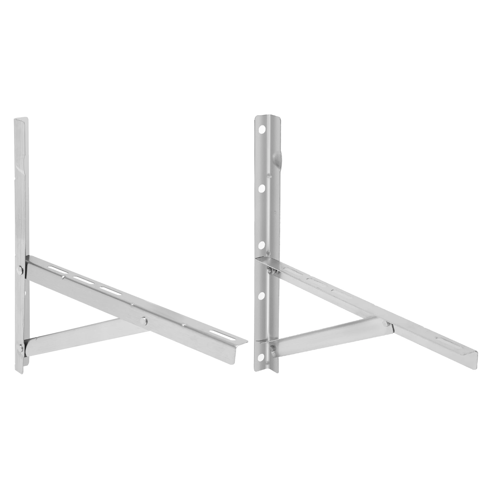 2 × soporte de aire acondicionado de pared SS201 1,5 P de alta resistencia, soporte de CA para exteriores engrosado, estante colgante dividido