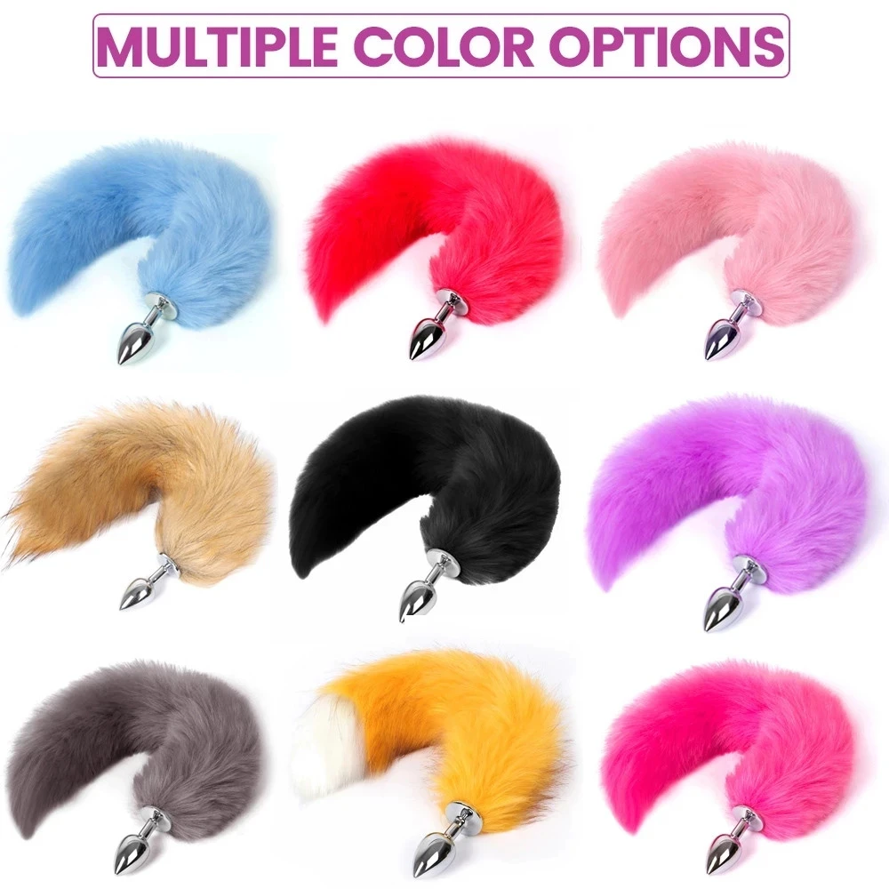 Sexy Fox Tail Anal Plug Anal Toy For Women Adult Sex Product Men Butt Plugs Stainles Steel Anal Plug Cosplay Sex Toys For Couple - Image 6