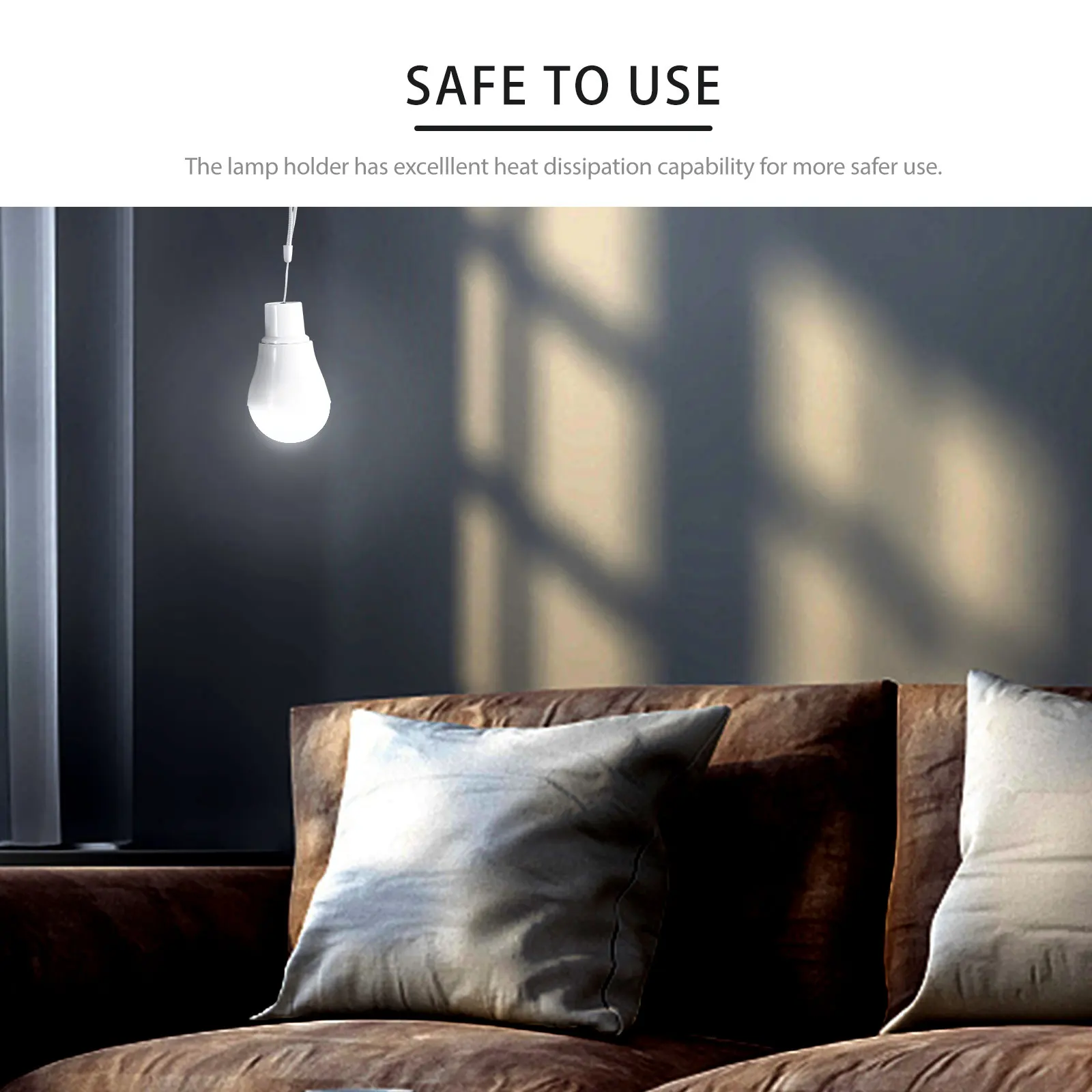 

3W 110Lm Portable Solar Powered Light Bulb Rechargeable Led Lamp For Home Indoor Outdoor Emergency Lighting Hiking Camping Night