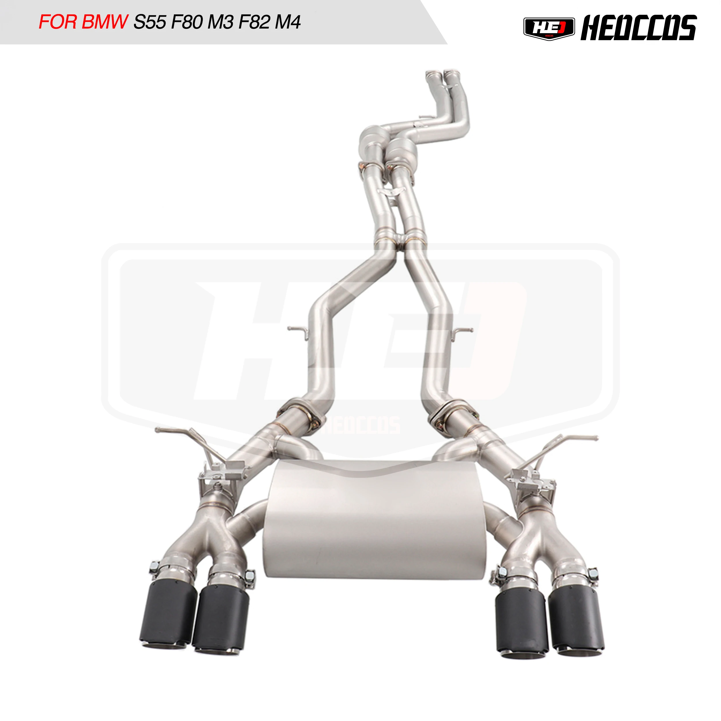 HEO stainless steel exhaust system performance Catback For BMW S55 F80 M3 F82 M4 2014+exhaust muffler