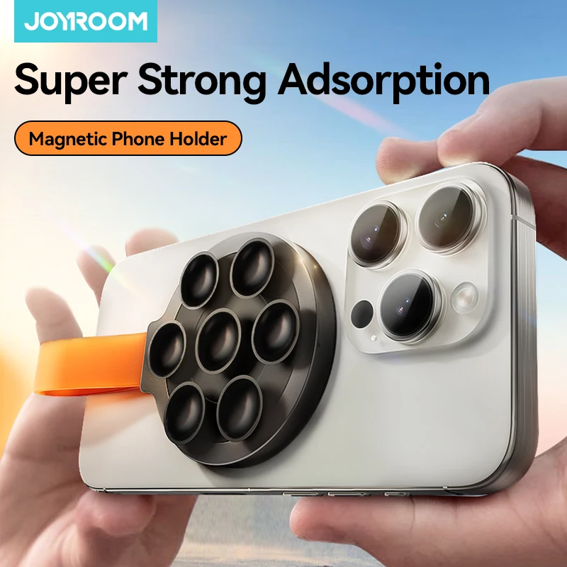 

Магнитный держатель для телефона на присоске Joyroom, универсальное крепление для телефона без помощи рук, силиконовый держатель для телефона на присоске с магнитным листом