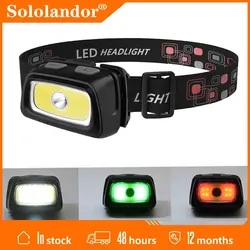 Mini Headlamp 1000 Lumen LED Waterproof IPX4 AAA Headlight Red Green 6 Modes Strobe Head Lamp Light Flash Light Torch