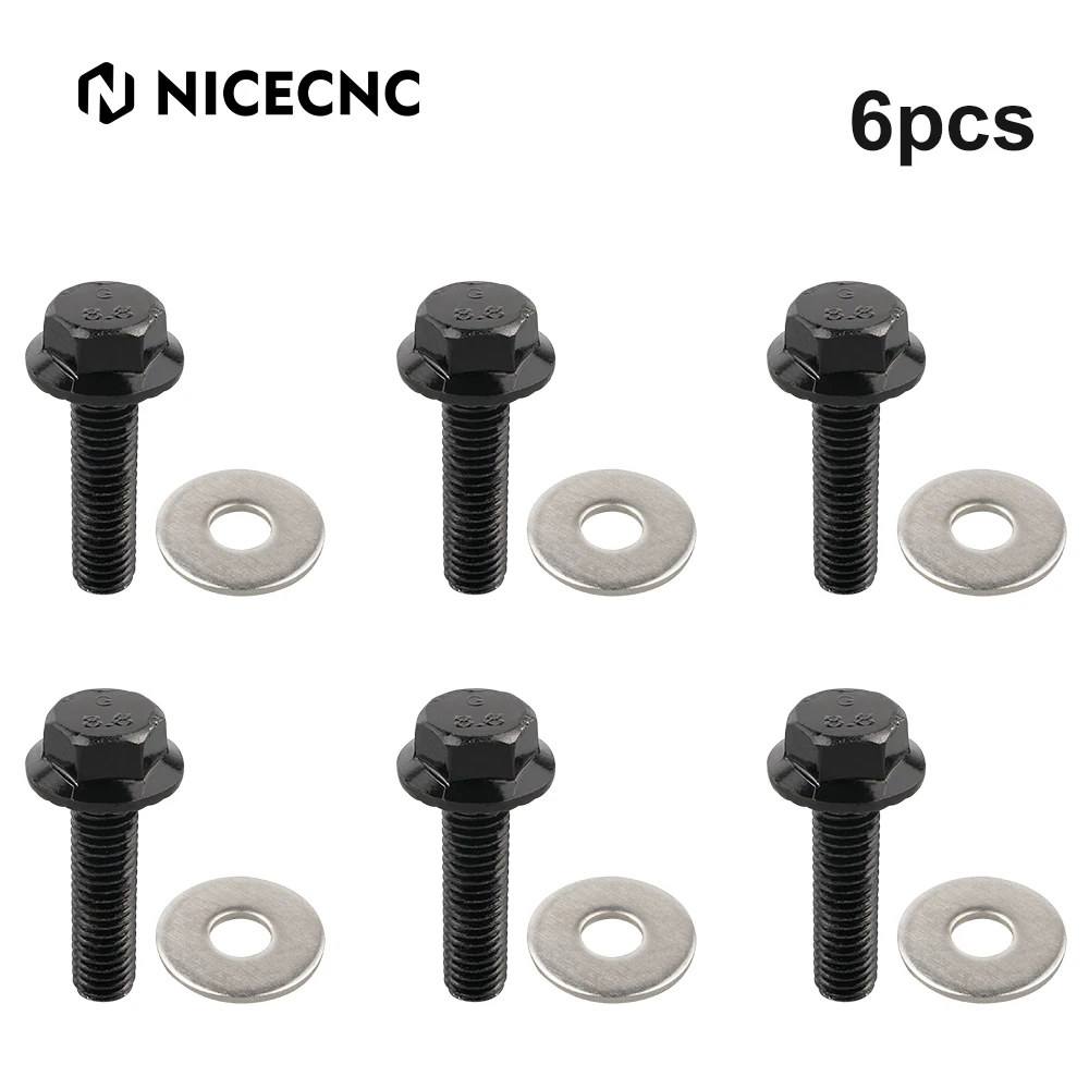 6 Pcs Rock Slider Mounting Hardware Bolt Screw Nut UTV Parts for Polaris RZR XP 1000 2014-2022 RZR 900 2015-2022 RZR XP TURBO