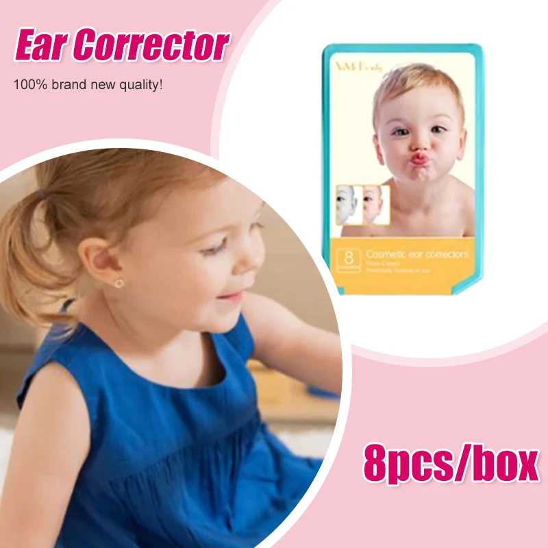 

8Pcs Ear Corrector Tape Ear Corrector Fixer Cosmetic Ear Stickers Like Elf Ears Stretched Ears Ear Corrector Tool