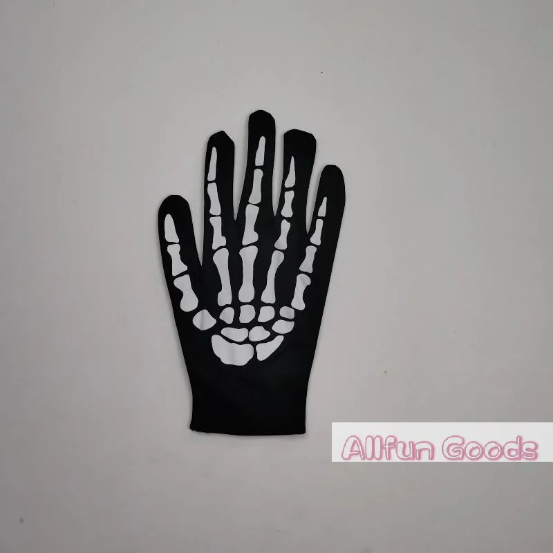 New Skull Claw Joint Skeleton Gloves Skeleton Print Stretchy Gloves For Halloween Cosplay Themed Parties And Event Costumes