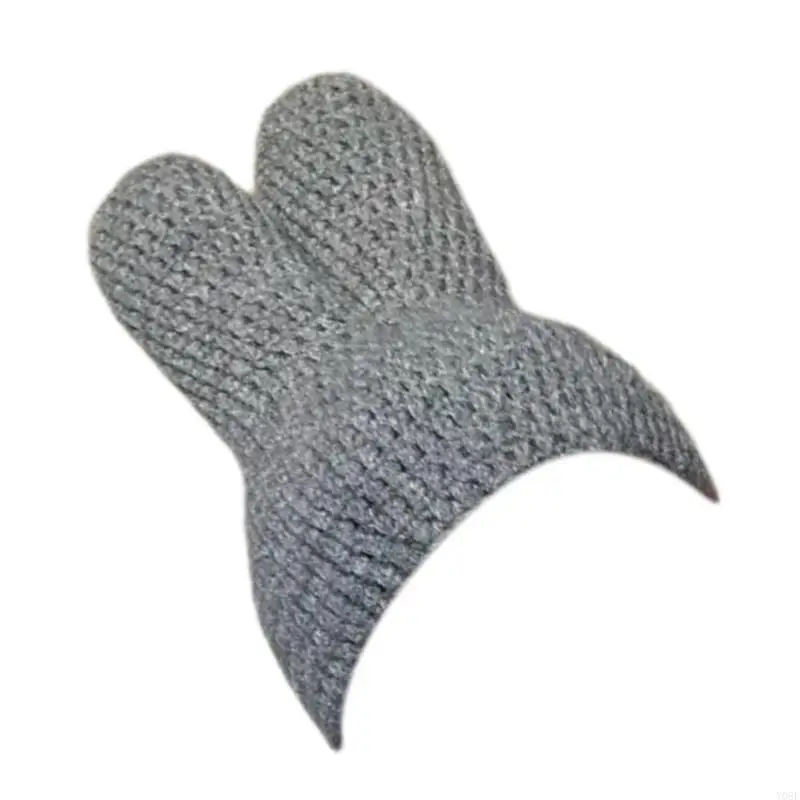 Flower Decals Rabbits Ear Hat Elastic Size Outdoor Sports Climbing Rabbits Ear Hat Woman Comfortable Photography Hat Y08E
