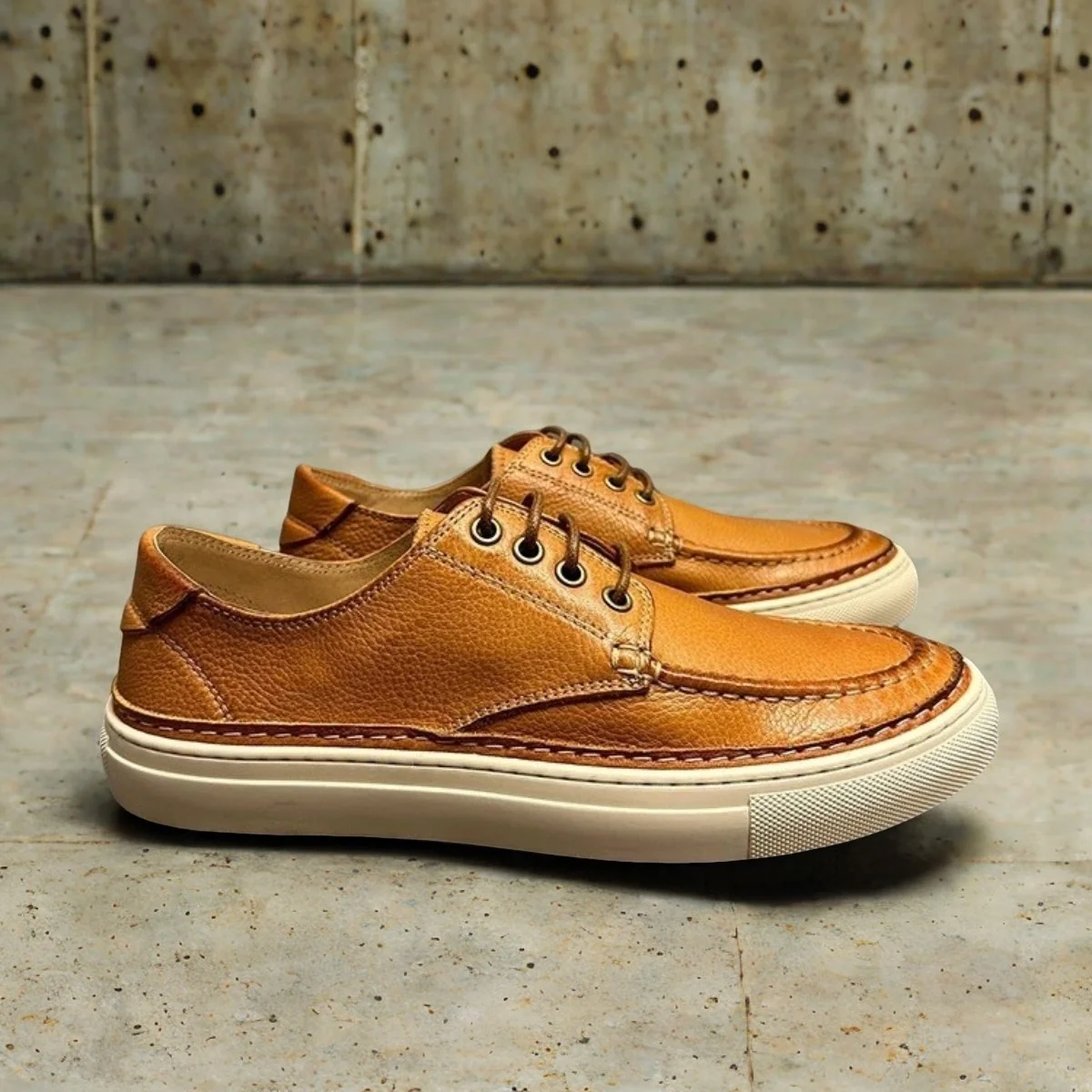 

Men's Classic Leather Shoes Low Top Women Streetwear Lace-Up Cusual Khaki Luxury Designer Sneakers For Autumn Shoe