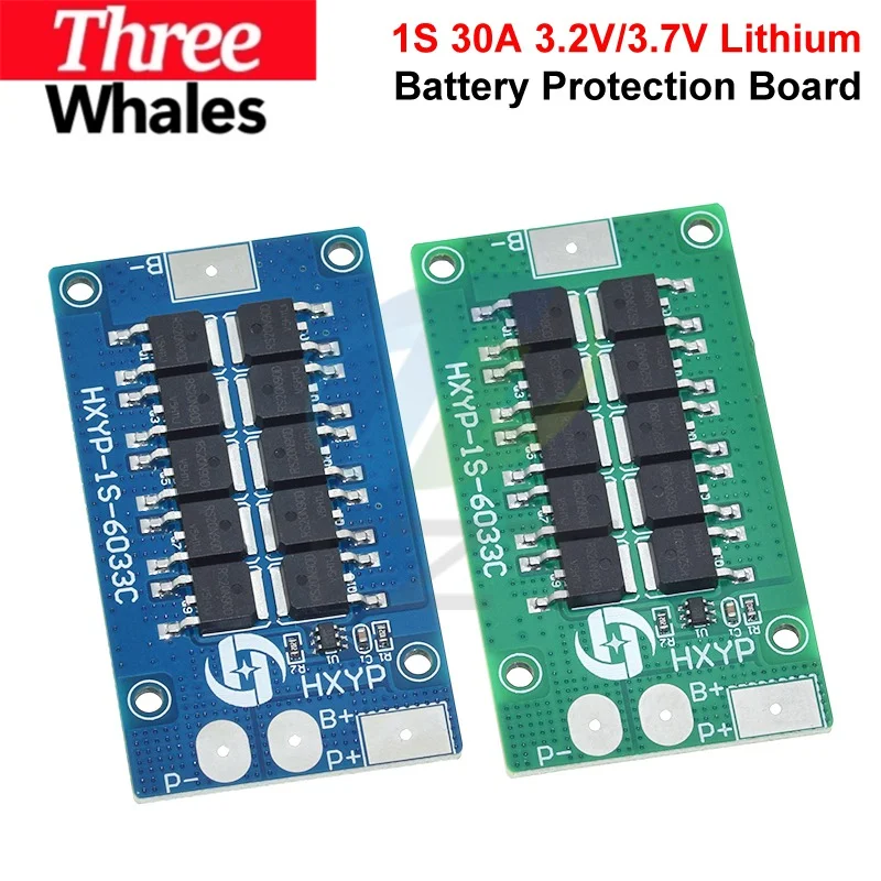 1/3PCS BMS 1S 30A 3.2V LiFePO4 / 3.7V Lithium Battery Protection Board 18650 4.2V Charging Voltage/Short Circuit