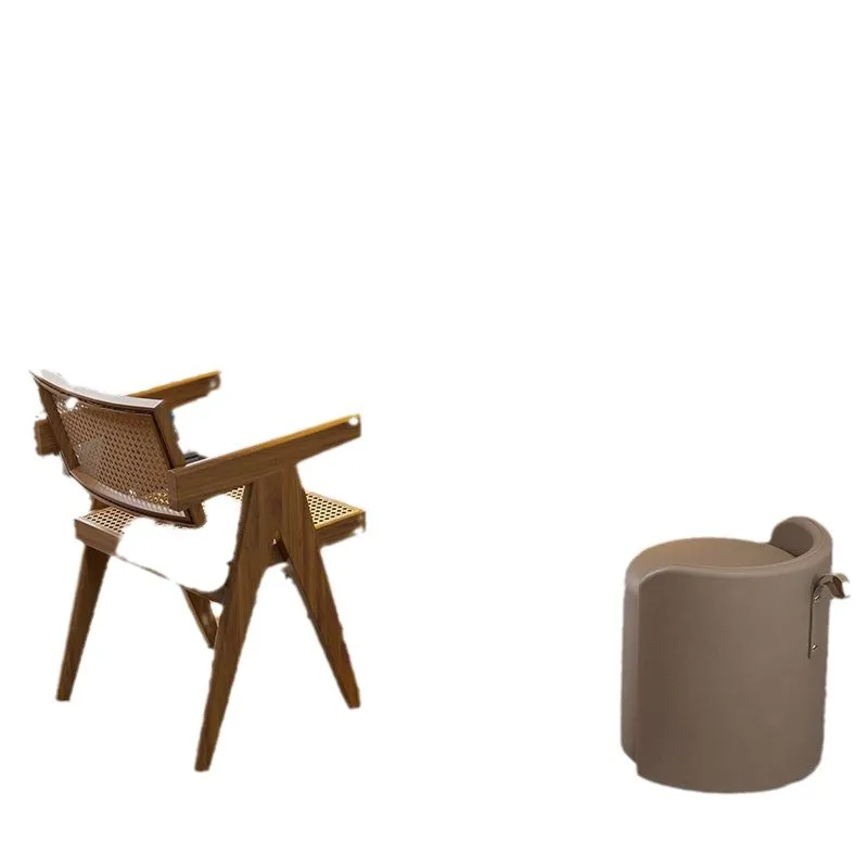 table integrated with a complete set of simple log balcony tea table household small apartment tea table and chair combination