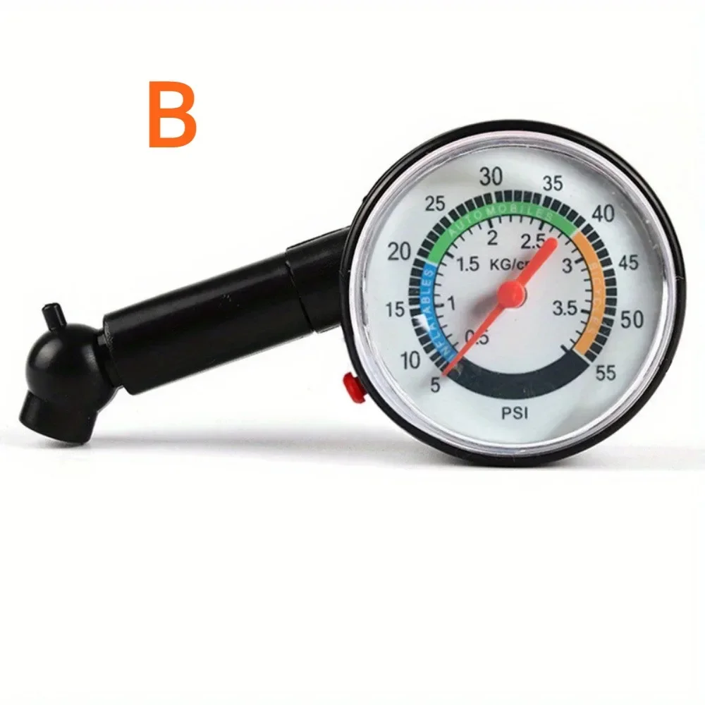 High Precision Automotive Tire Pressure Gauge, Portable Mechanical Tire Deflation Pointer, Pressure Gauge, Tire Monitoring Table