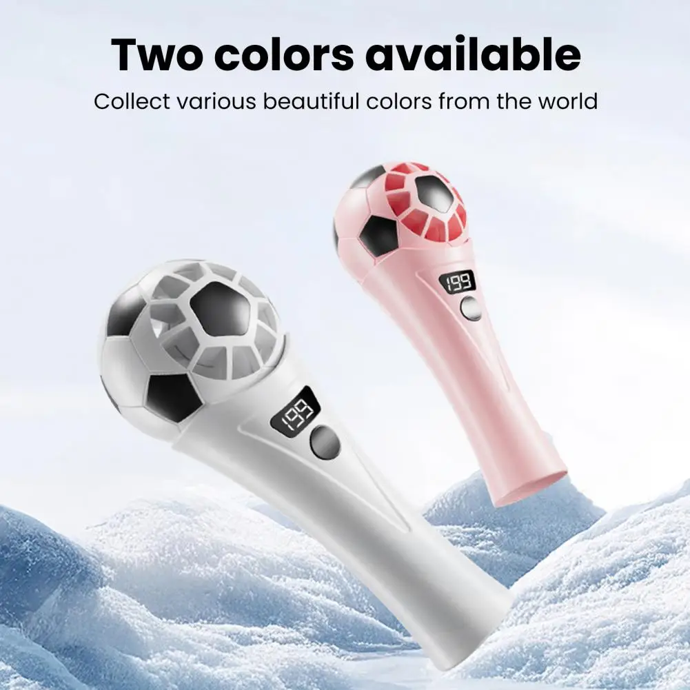 Soccer Handheld Fan, Mini USB Portable Fan with 199 Speeds, Football Shape Cooling Fan for Game Day, Sports Fan Gift