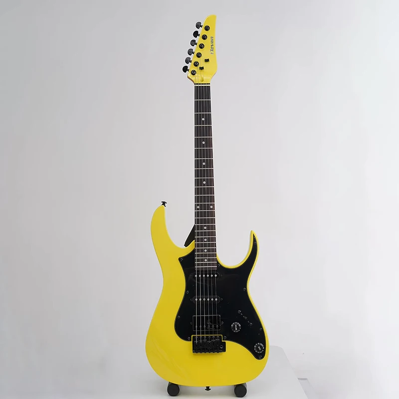 39 Inch 6 Strings 22 Frets Electric Guitar Body Maple Neck Electric Guitar Powder Particles HH Pickup Guitar Accessories