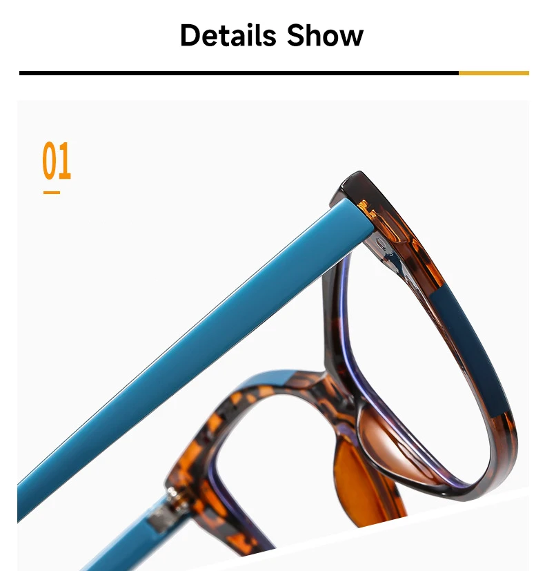 Modische Anti-Blaulicht-Lesebrille für Damen, Katzenaugen-Design, Blaulichtfilter, Gleitsichtbrille – Detail 3