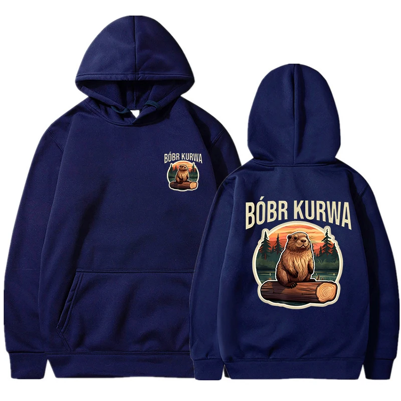 Men Women Fashion Streetwear Funny Kurwa Bober Mange Hoodie 90s Cartoon Bobr Kurwa Grunge Sweatshirt Harajuku Y2k Hooded Clothes