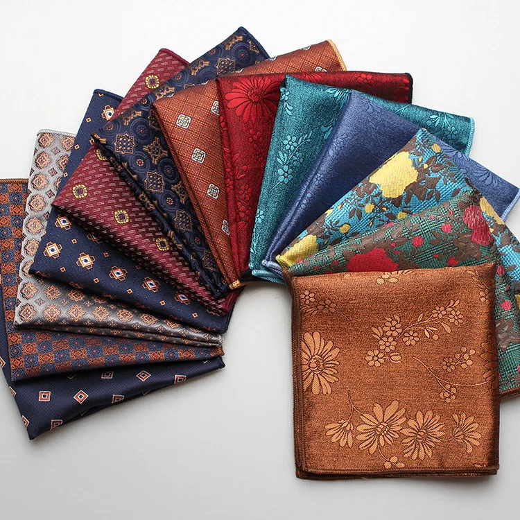 

A variety of styles of pocket gentleman suits, men's shirts, pocket high-end banquet small square towels