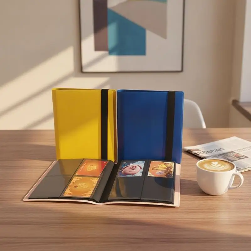 Trading Card Binder With Waterproof Cover And Multiple Color Options Perfect For TCG Collection Game Card Storage