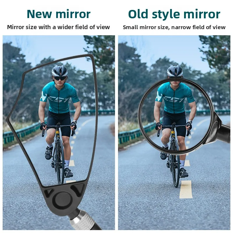 HD Wide Angle Bike Rearview Mirror 360° Adjustable Universal Handlebar Safety Part