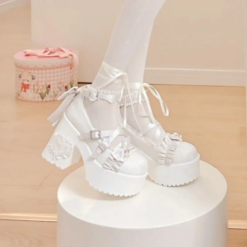 Lolita Original Sweet Girl Cosplay Mary Jane Shoes Jk Fashionable and Comfortable Lo Shoes Japanese Girl Tea Party Single Shoes