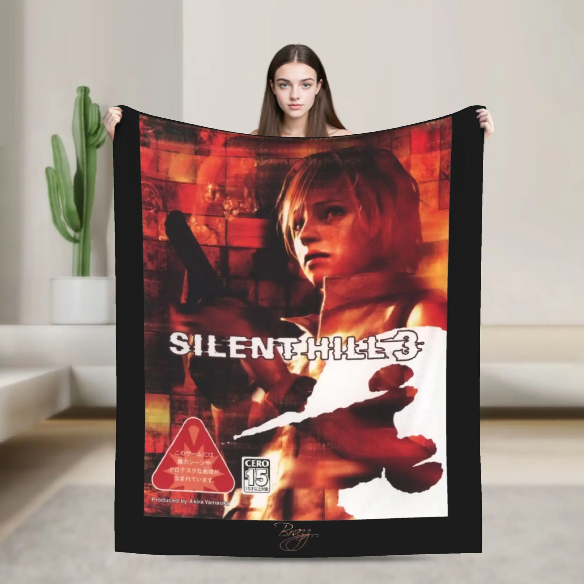 Silent Hill 3 Blankets Flannel Summer Survival Horror Game Multi-function Soft Throw Blanket for Sofa Office Bedding Throws