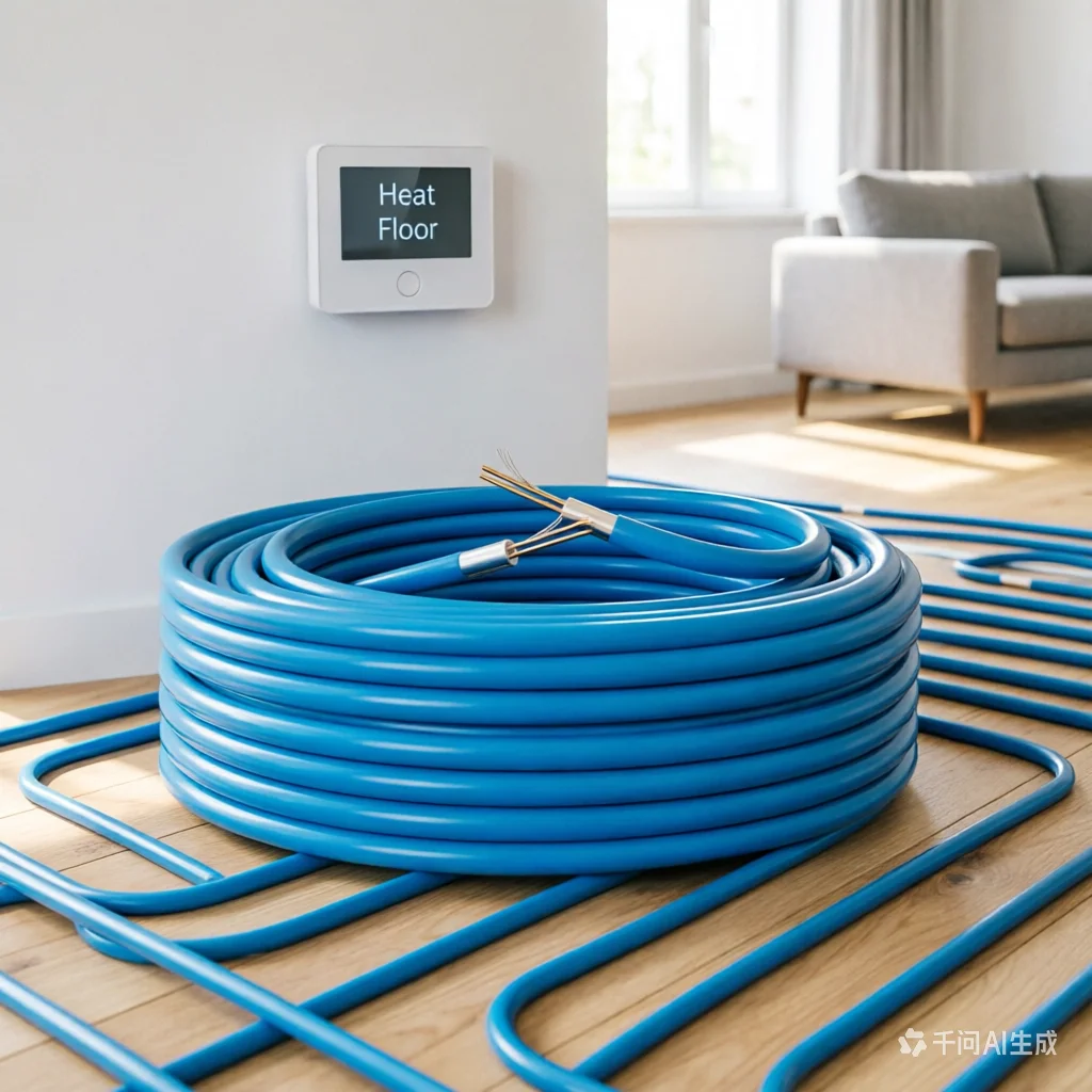 Residential Industrial Building Electric Underfloor Heating System CE Certified Waterproof Single/Twin Core Heating Cable