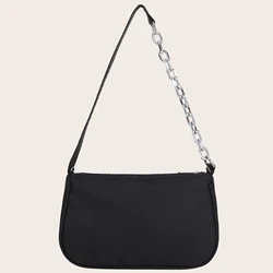 Women Butterfly Chain Underarm Bags Black Japanese and Koreann Style Underarm Bag for Women Small Ladies Shopping Bags