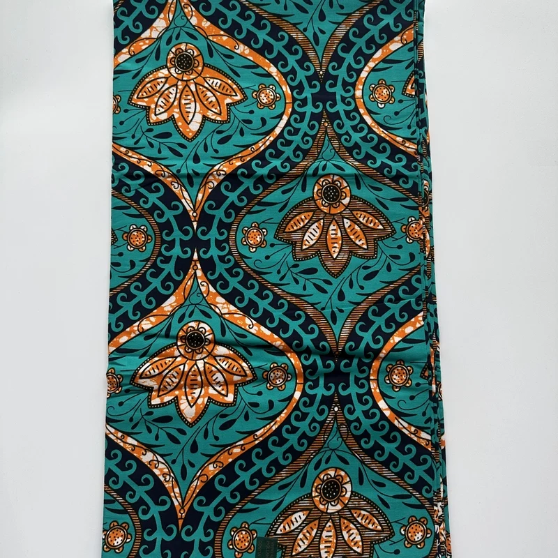 Tela de cera real de alta calidad, 2021 algodón, tela Ankara de estilo africano, Nigeria, Ghana, 6 yardas, 100%