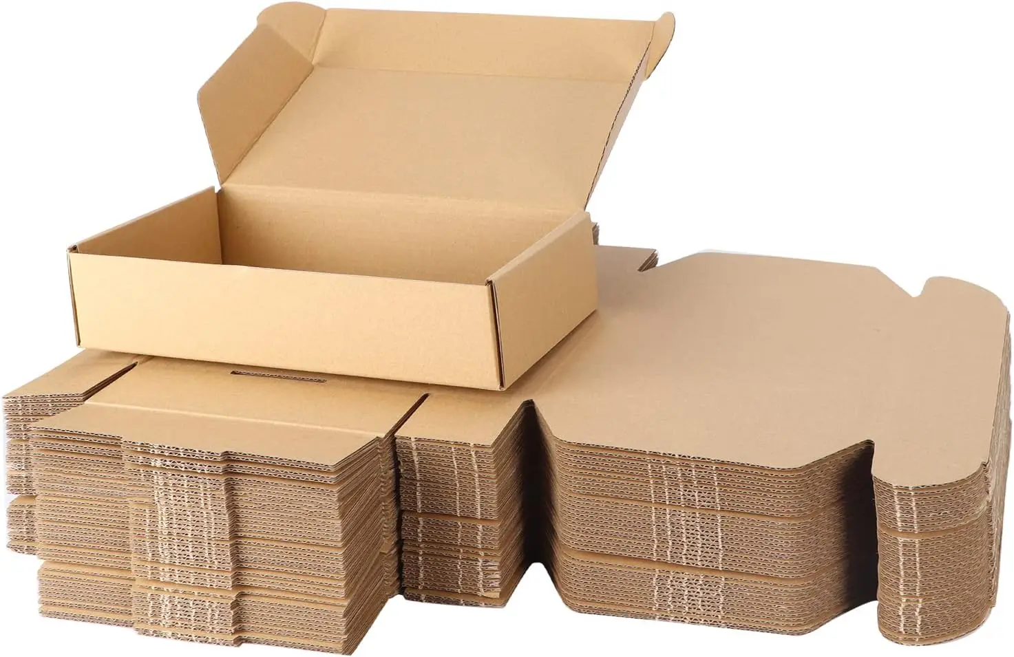 

9x6x2 inch Tab Lock Tuck Top Mailer Boxes, 50 Pack Brown for Small Business Packaging and Gift Wrapping