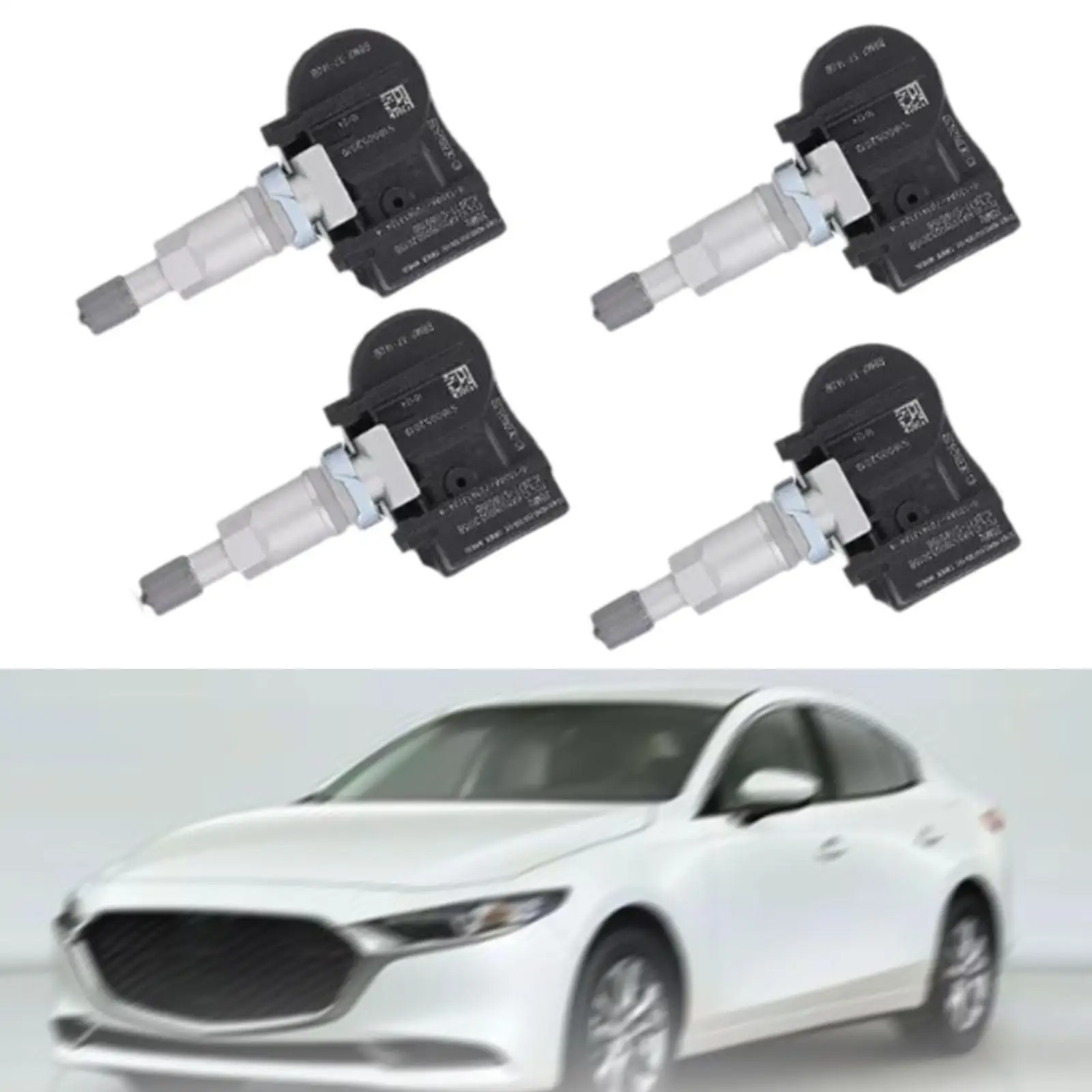 

4Pcs Tire Pressure Sensors High Performance Bbm2-37-140B Portable Easy to Use