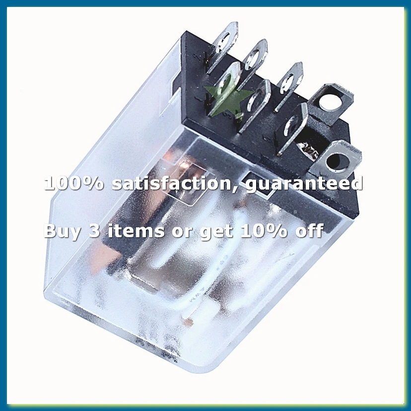 JQX-13F LY2 DC 12V Coil 8-Pin DPDT Green LED Electromagnetic Relay
