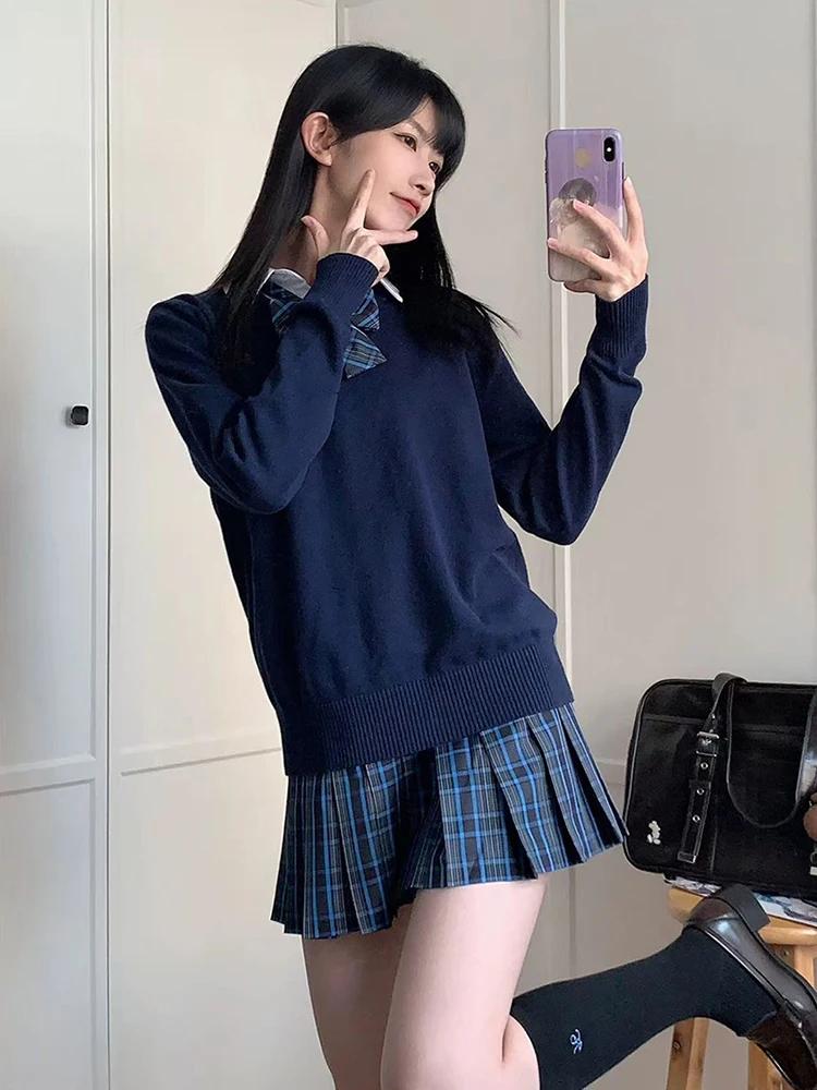 Jupes plissées à carreaux rétro japonais, taille haute, Preppy avec nœud, Mini jupes, uniformes originaux Jk, jupe trapèze pour écolières, été