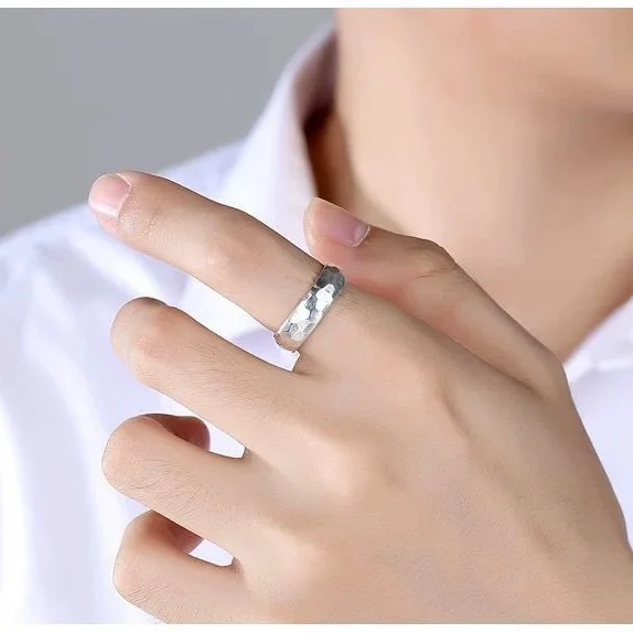 925 Sterling Silver Minimalist Smooth Open Finger Ring