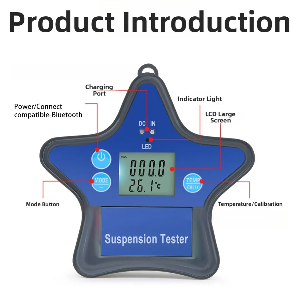 

Floating Water Quality Detector for Pools Aquariums Aquaculture with Precise Oxygen and Temperature Monitoring