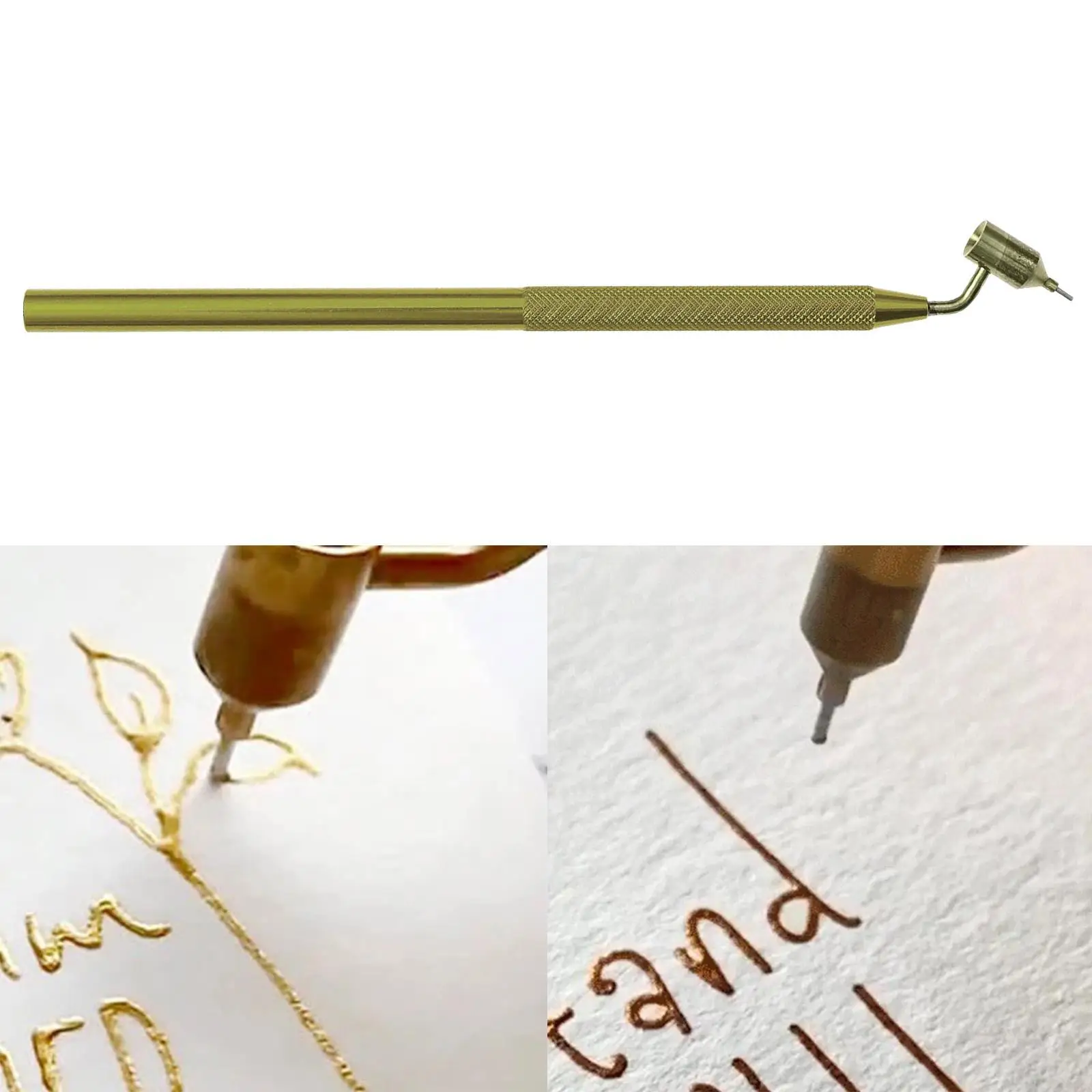 Gold Paint Applicator 0.5mm TIP Paintbrush Paint Small Exquisite Precision Metal Fine Writing Tracing Calligraphy