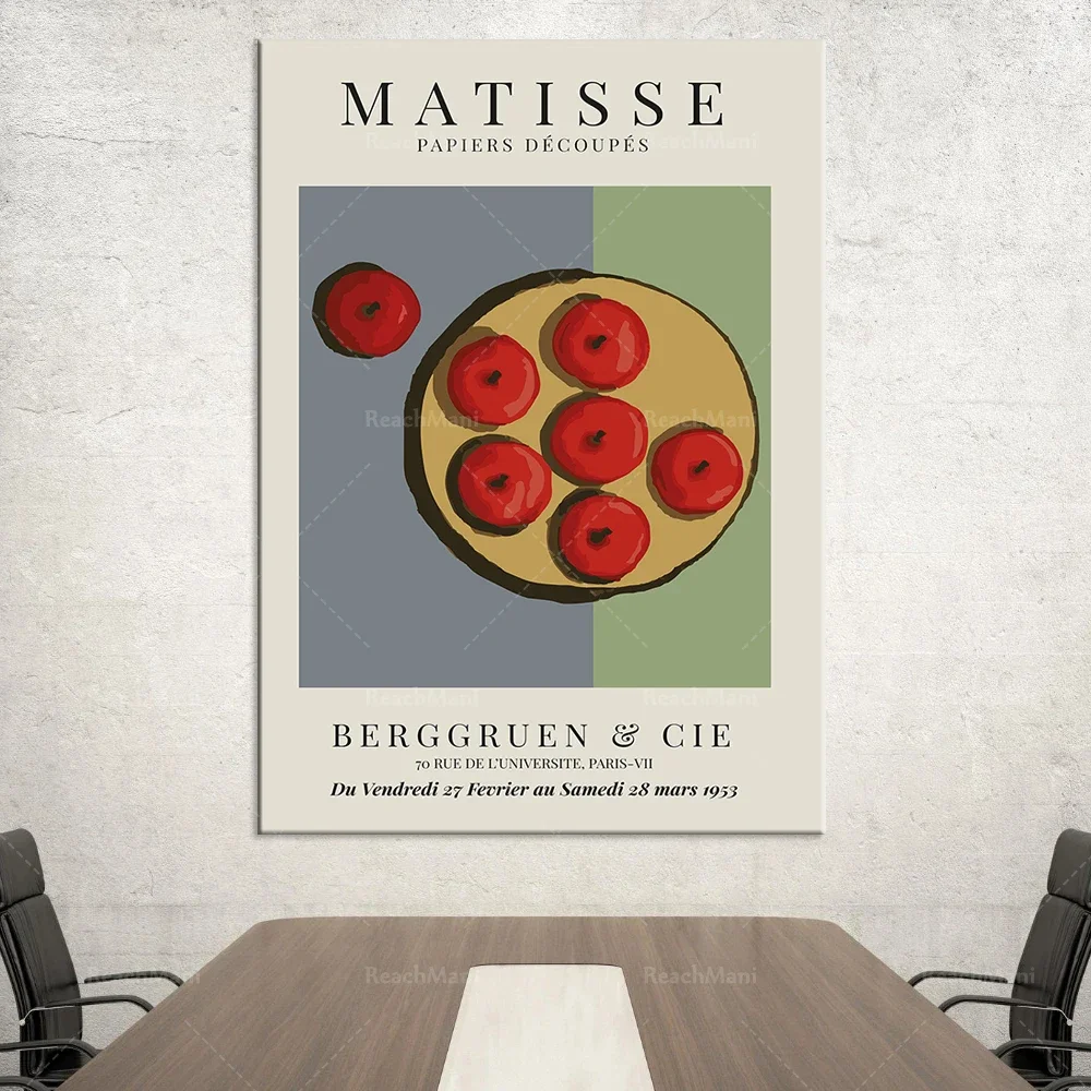 Vintage Matisse Apple Still Life Poster Artwork Wall Decor