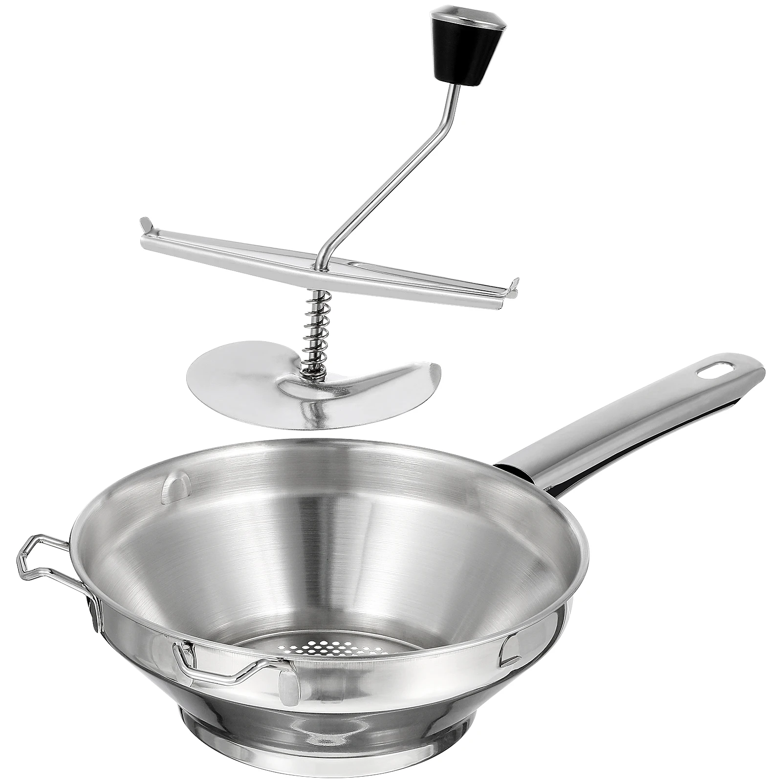 

Potato Masher Ricer Presser Manual Handheld Veggie Tool Stainless Steel Easy Clean Kitchen Gadget Gifts Housewife