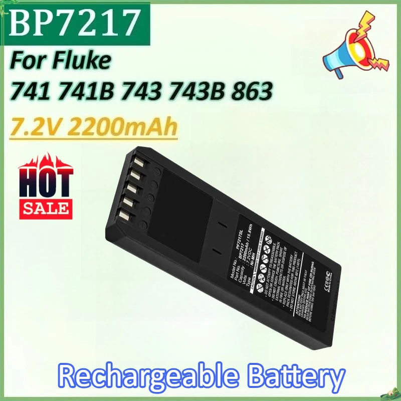 

PF7217SL 7.2V 2200mAh Battery for Fluke 867B 863 865 741 741B 743 743B 867 DSP100 BP7217 DSP2000 Rechargeable Battery