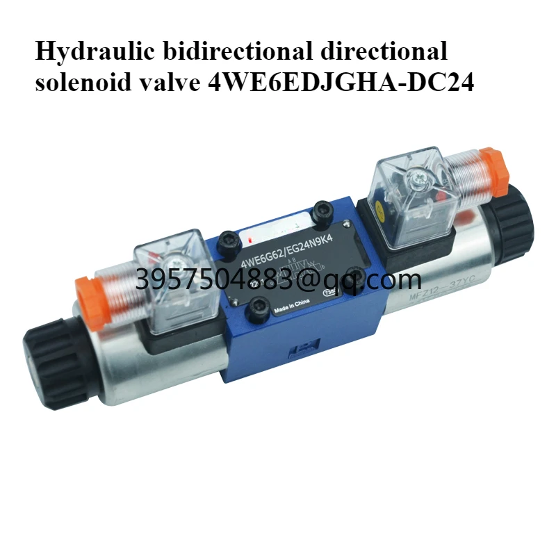 Hydraulic two-way reversing solenoid valve 4WE6EDJGHA-DC24 series AC220 single head